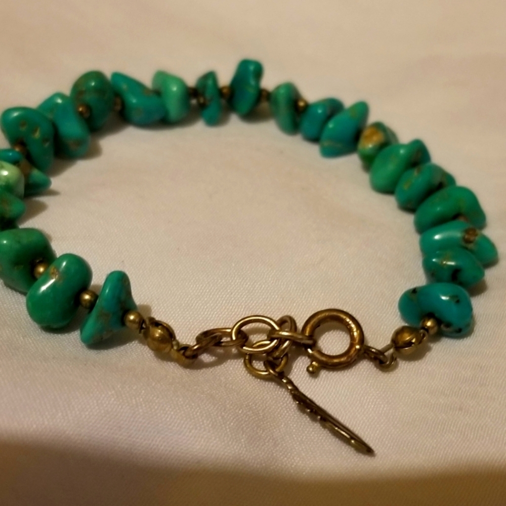 Turquoise,  sterling silver bracelet